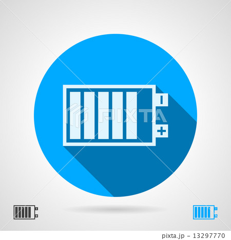 Battery sign flat vector icon 13297770