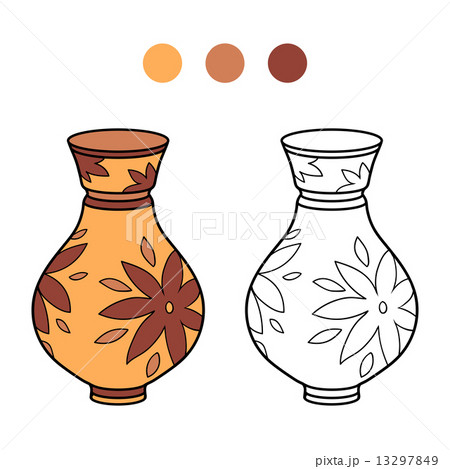 Coloring book (vase) 13297849