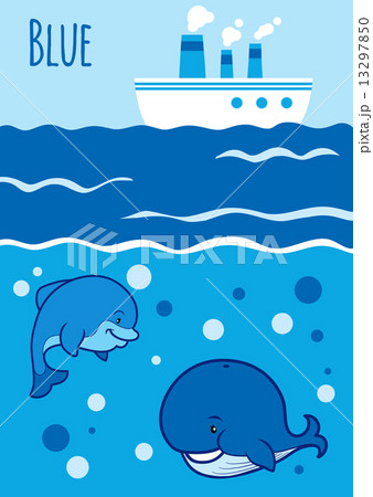 Colors for kids: blue 13297850