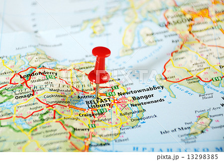 Belfast  Ireland  ,United Kingdom  map 13298385