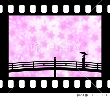 待ち桜 Woman standing in the cherry tree 待ち桜 Woman standing in the cherry tree 13298591