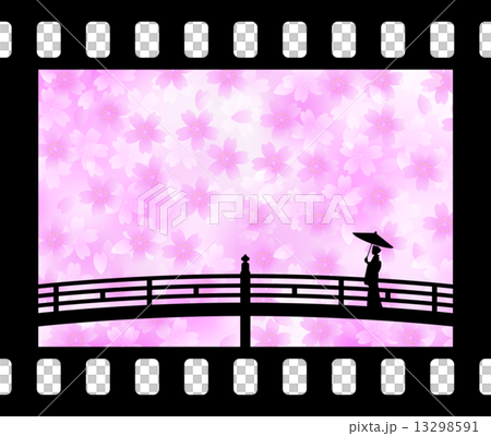 待ち桜 Woman standing in the cherry tree 待ち桜 Woman standing in the cherry tree 13298591