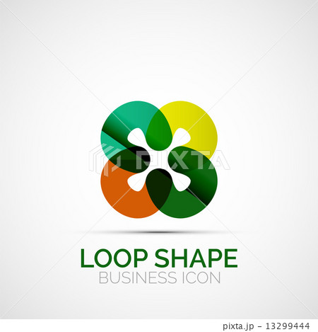 Abstract symmetric business icon 13299444