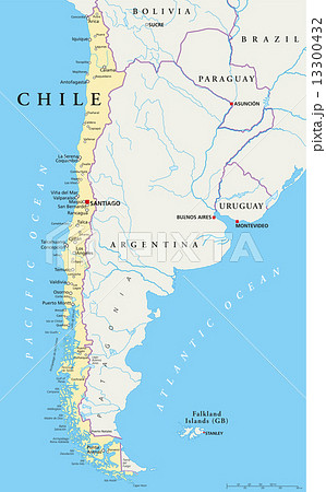 Chile Political Map 13300432
