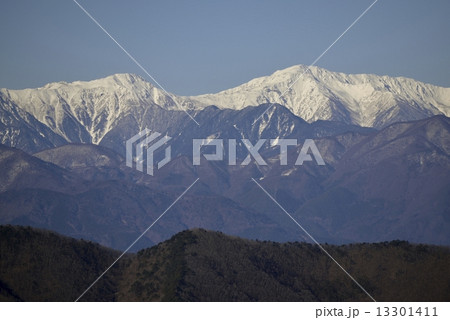 南アルプス 農鳥岳と間ノ岳 南アルプス 農鳥岳と間ノ岳 13301411