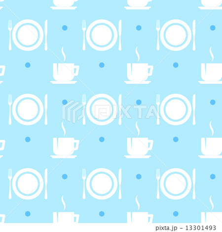 seamless background with meal signs  13301493