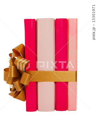 Four books tied up with ribbon 13301971