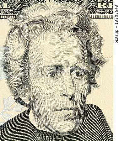 Macro portrait of President Andrew Jackson  13305643