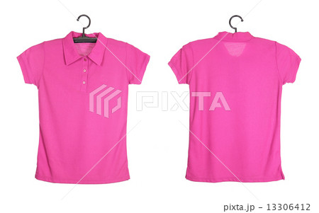 polo shirt template on hange isolated on white background 13306412