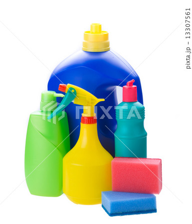 detergent bottles and sponges detergent bottles and sponges 13307561