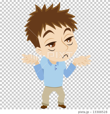 あきれる2頭身の青年 あきれる2頭身の青年 13308528