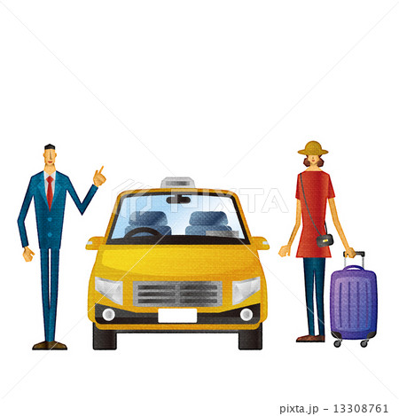 タクシー 人物 迎車 初乗り タクシー 人物 迎車 初乗り 13308761
