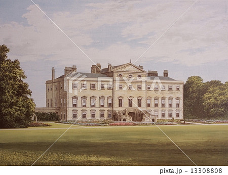 アンティーク イラスト イギリス貴族の邸宅 Lathom House 19世紀頃のイラスト素材 13308808 Pixta