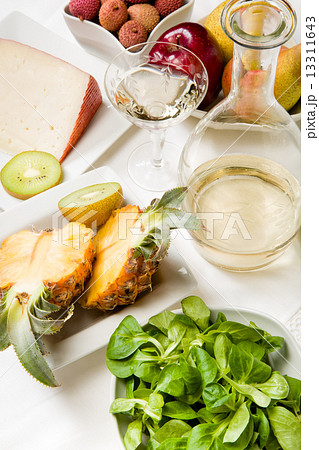 Fruit, cheese and wine Fruit, cheese and wine 13311643
