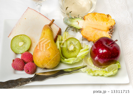 Fruit, cheese and wine 13311715
