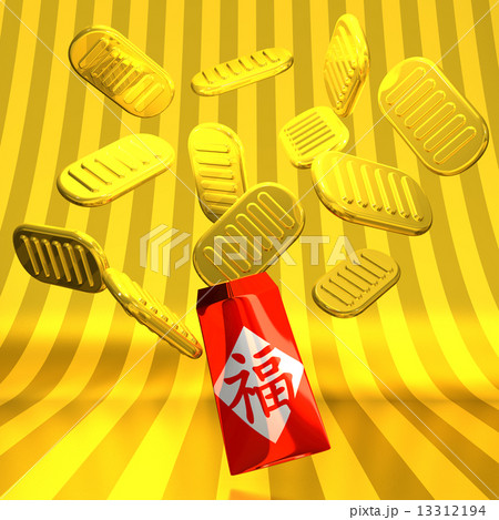 Hong Bao And Old Coins On Gold Hong Bao And Old Coins On Gold 13312194