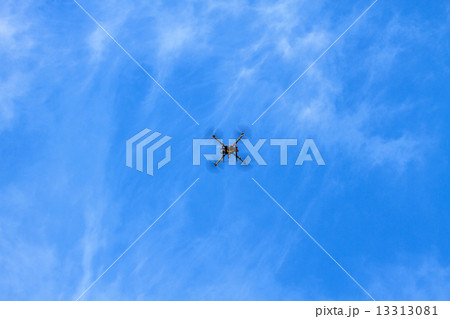 flying drone on the sky flying drone on the sky 13313081