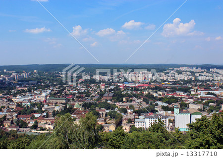 view to the house-tops in Lvov city 13317710