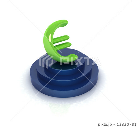 Euro sign on podium 13320781