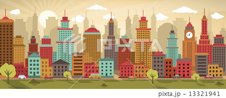 City life (retro colors) City life (retro colors) 13321941