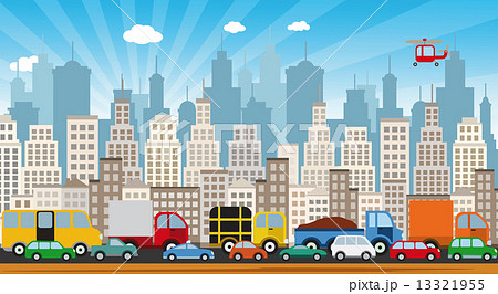 Traffic jam in the city 13321955