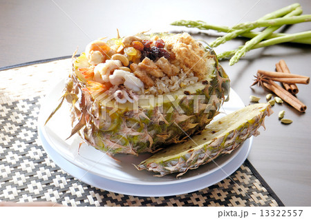 pineapple fried rice with Seafoods pineapple fried rice with Seafoods 13322557