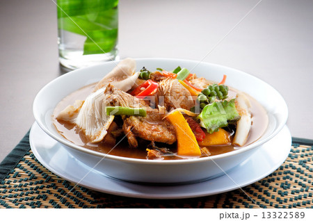 chicken wing tom yum bowl (Thai food) on background chicken wing tom yum bowl (Thai food) on background 13322589