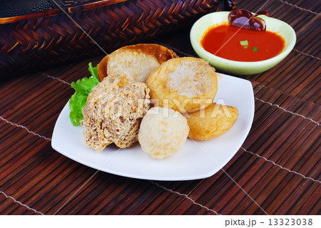 Yong Tau Fu. delicious Asian cuisine of fish paste stuffed Yong Tau Fu. delicious Asian cuisine of fish paste stuffed 13323038