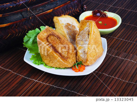Yong Tau Fu. delicious Asian cuisine of fish paste stuffed Yong Tau Fu. delicious Asian cuisine of fish paste stuffed 13323045
