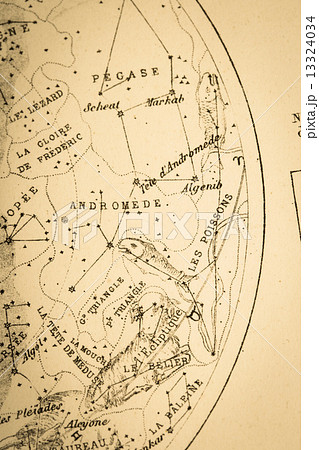 アンティークの天体図　魚座 13324034