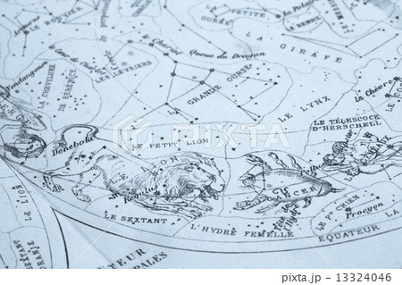 アンティークの天体図 獅子座と蟹座 アンティークの天体図 獅子座と蟹座 13324046