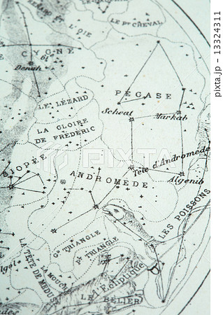 アンティークの天体図　魚座とアンドロメダ座 13324311
