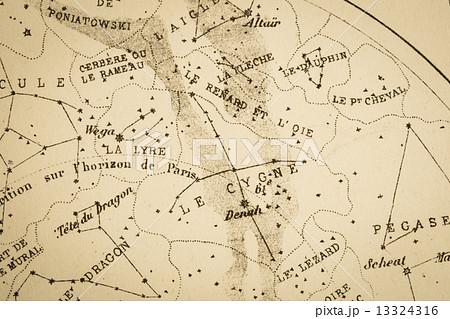 アンティークの天体図　はくちょう座 13324316
