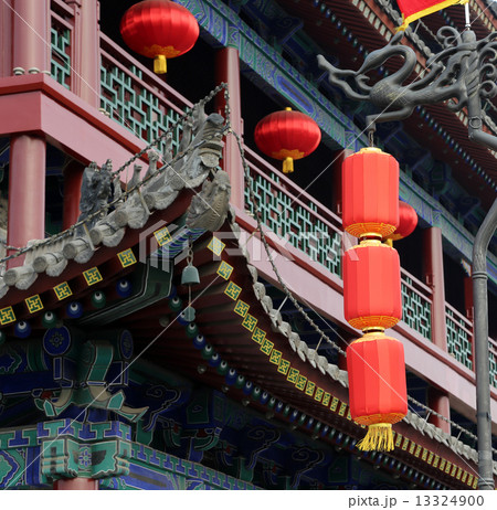 Traditional Buddhist temple, Xian (Sian, Xi'an), Shaanxi province, China 13324900