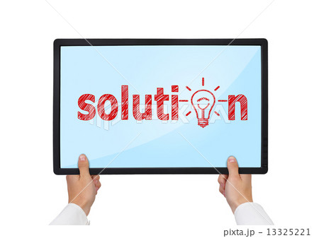 tablet in hands tablet in hands 13325221