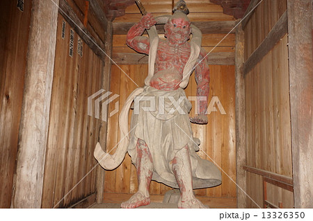 信濃三十三観音霊場　虫歌山 桑台院（第七番札所）仁王堂 13326350