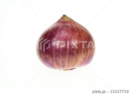 A red onion on a white background A red onion on a white background 13327719
