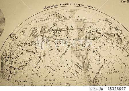 アンティークの天体図 13328047
