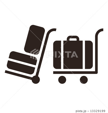 Baggage cart - travel icons 13329199