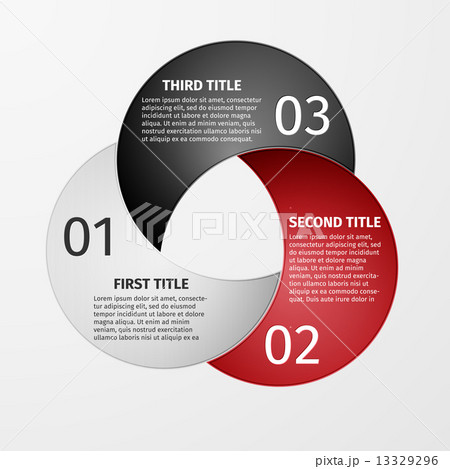 Progress icons for three steps 13329296