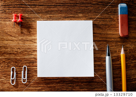 Office Supplies on the Table with Copy Space Office Supplies on the Table with Copy Space 13329710