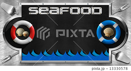 Blackboard for Seafood Menu 13330578