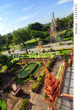 Wat Chalong temple at sunny day Phuket Thailand 13333375