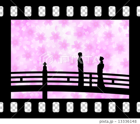 Two people surrounded by cherry blossoms Couple are in a cherry tree Two people surrounded by cherry blossoms Couple are in a cherry tree 13336148