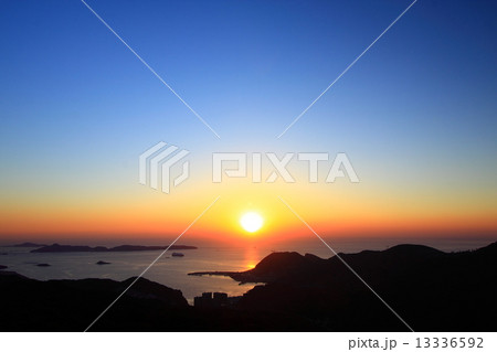 長崎の夕陽　稲佐山 13336592