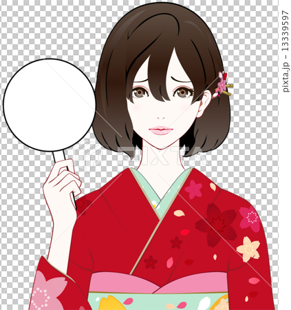 Kimono female board troublesome face 13339597