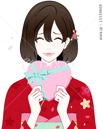 着物の女性 プレゼント 苦笑い 着物の女性 プレゼント 苦笑い 13339609
