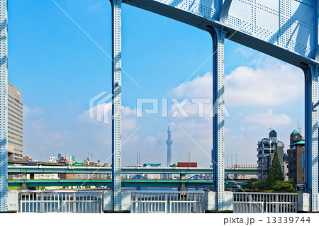 永代橋より東京スカイツリーを臨む 永代橋より東京スカイツリーを臨む 13339744