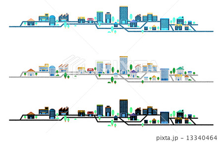 街のセット 13340464