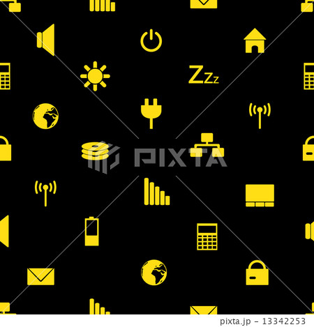laptop and pc indication icons pattern eps10 13342253